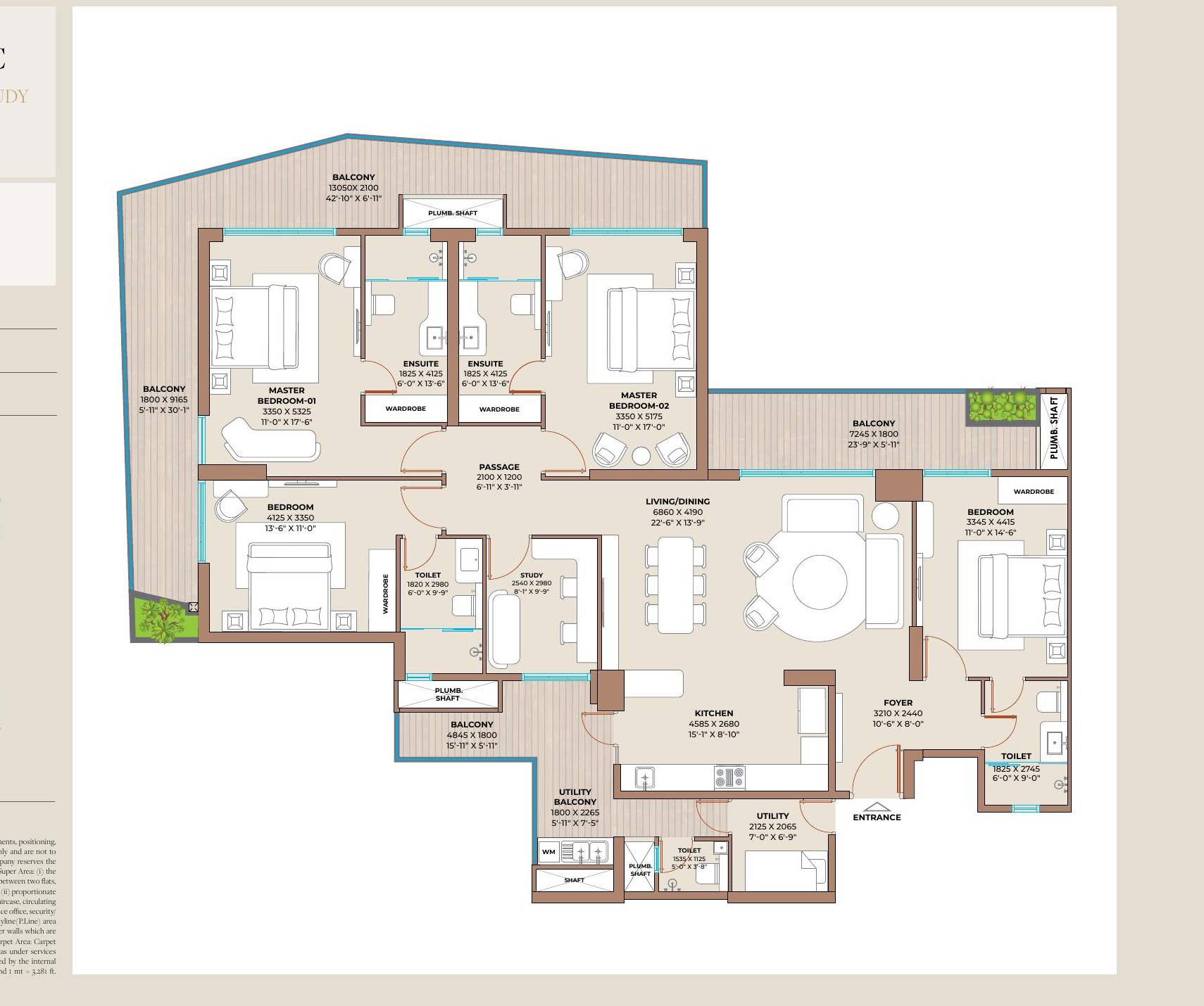 Cocoa County Type C Floor Plan