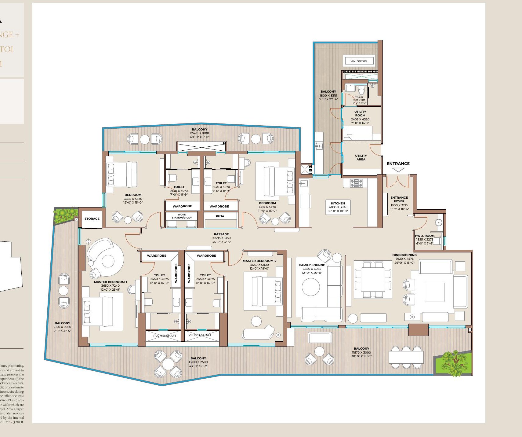 Cocoa County Type A Floor Plan