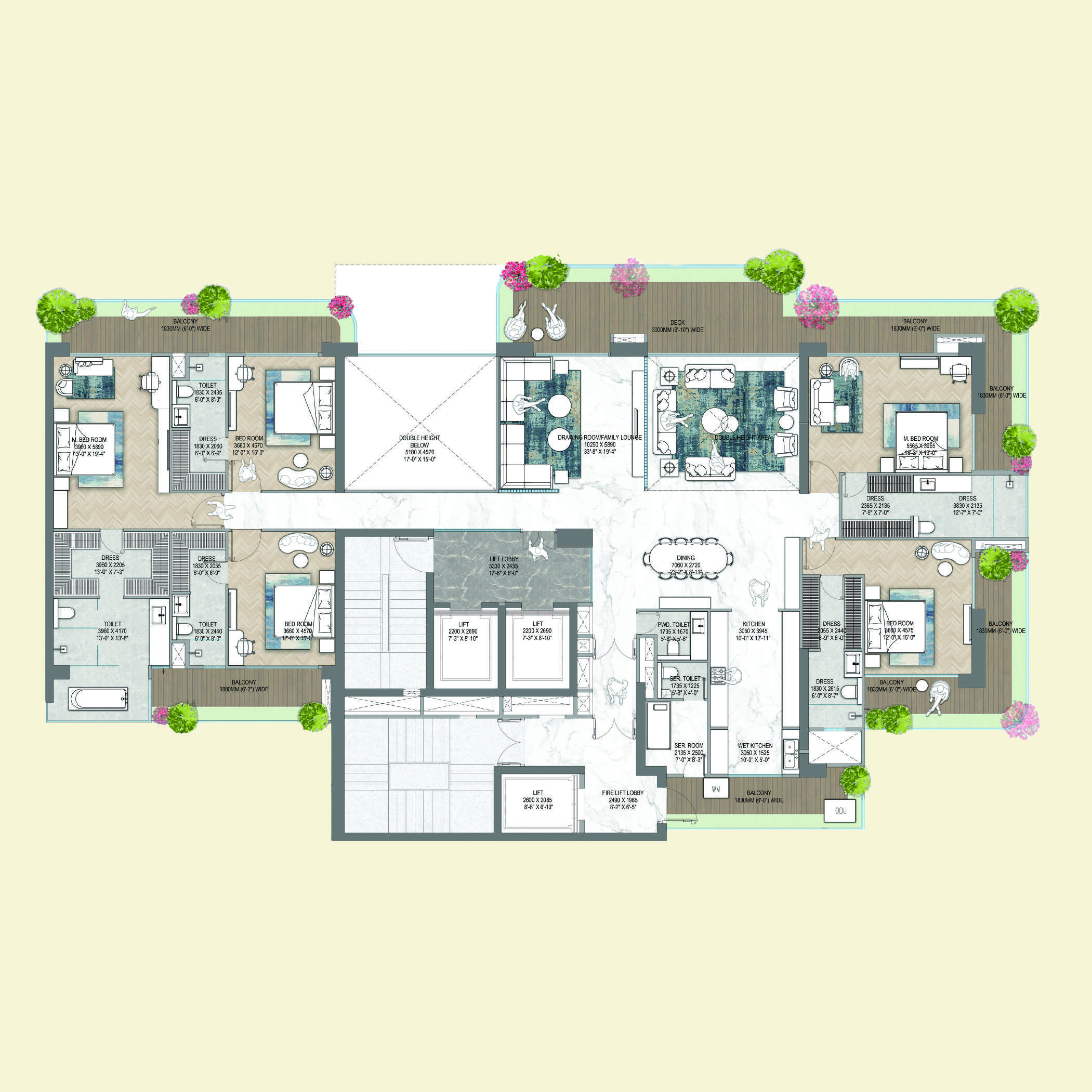 M3M Jacob & Co. OPERA Floor Plan