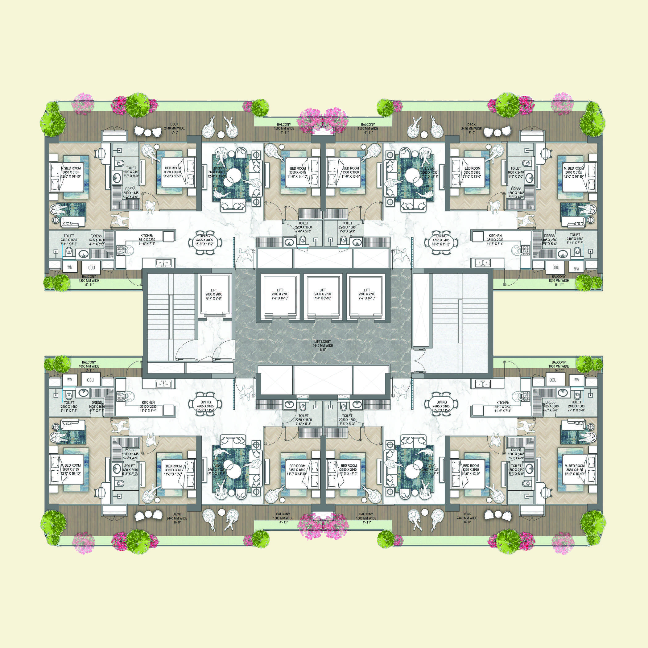 M3M Jacob & Co. PALATIAL Floor Plan
