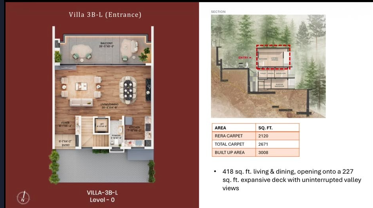 The Ridge 3 BHK Villa Floor Plan