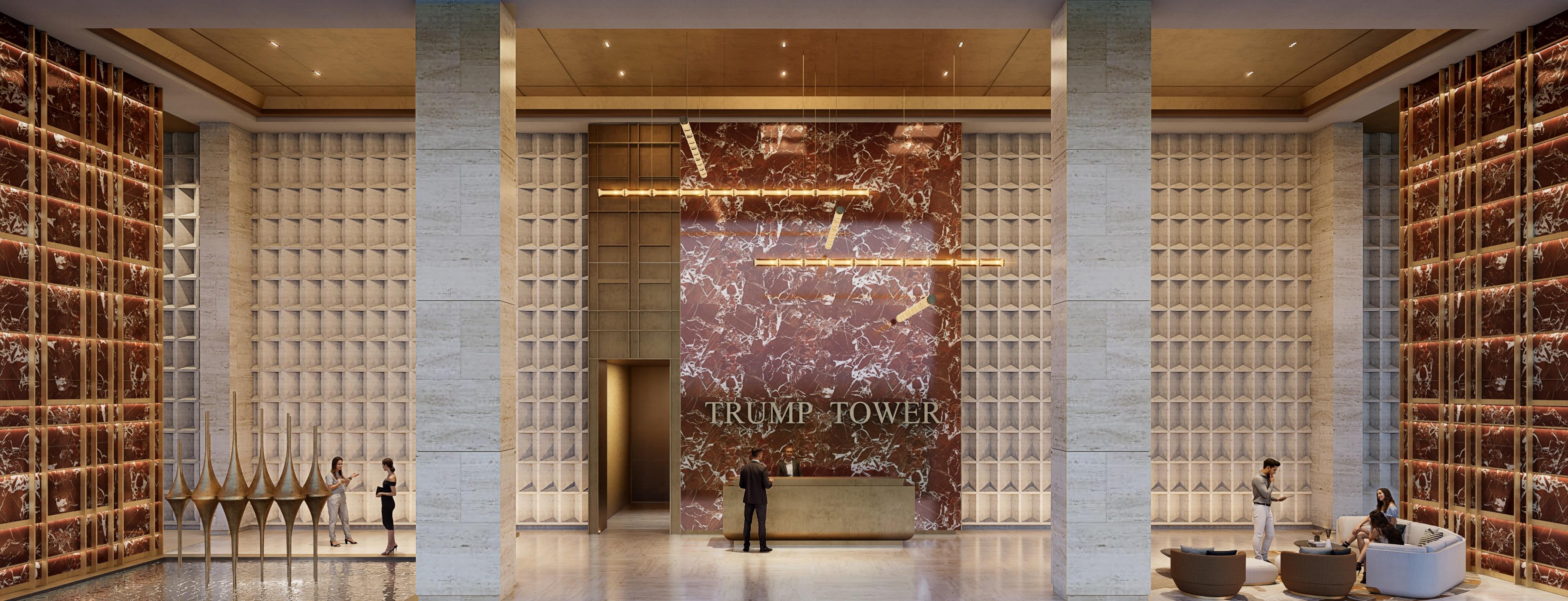 Trump Residences landscaped grounds and clubhouse master plan
